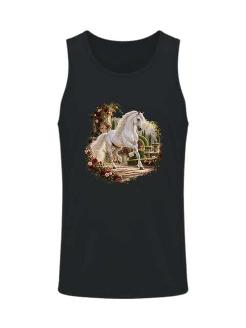 Andalusier im Rosengarten – Herren-Tank-Top