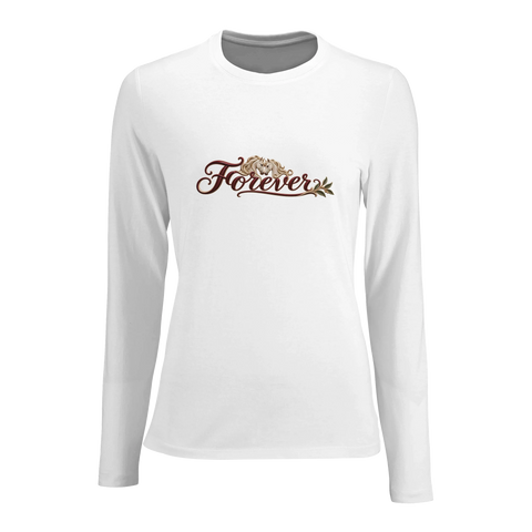 Forever – Pferdepaar und Olivenzweig – Damen-Langarmshirt