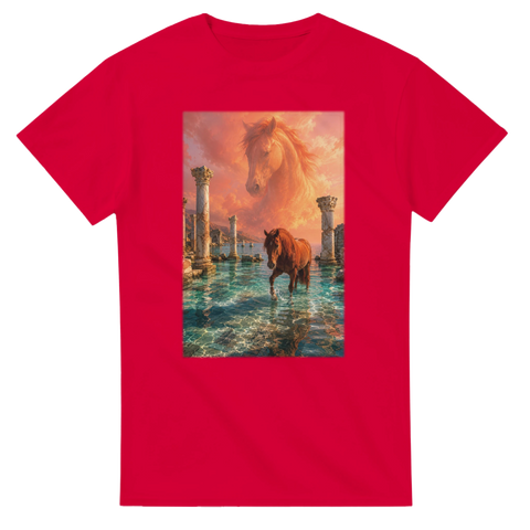 Lagunenruinen im Korallenlicht – T-Shirt