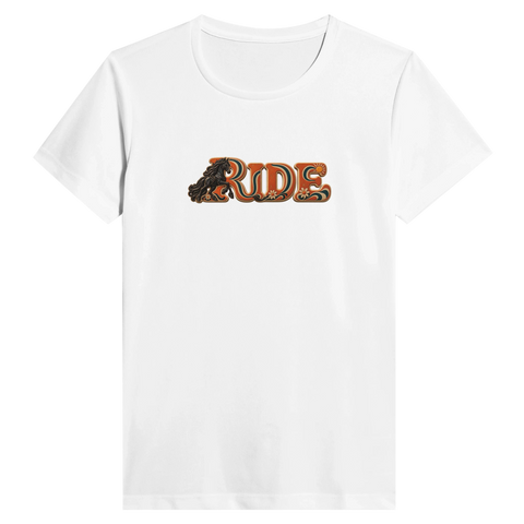 Ride – Friese im Retro-Orange – Performance-Shirt Damen
