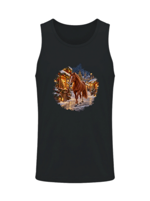 Fuchs auf dem Weihnachtsmarkt – Herren-Tank-Top