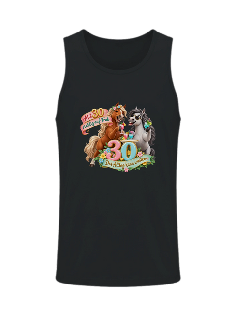 Mit 30 richtig auf Trab – Herren-Tank-Top