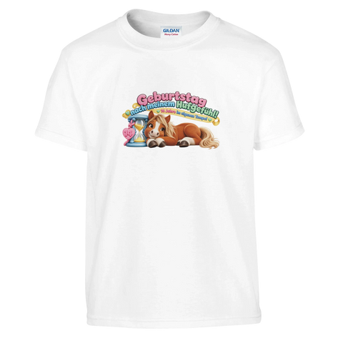 Geburtstag nach meinem Hufgefühl! (14 Jahre) – Kinder-T-Shirt