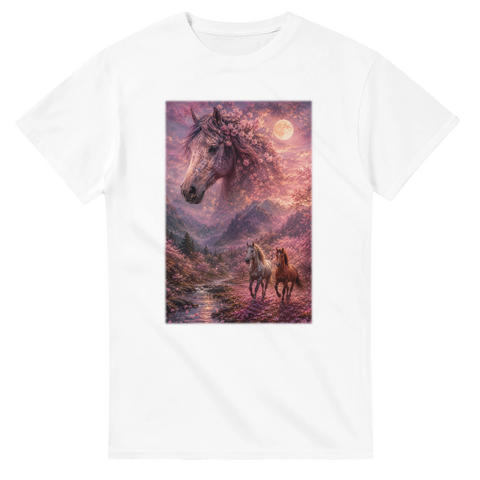 Kirschmond im Blütental – T-Shirt