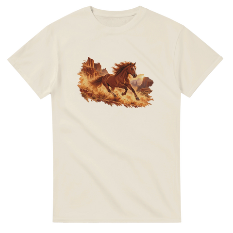 Mustang im roten Canyon – T-Shirt