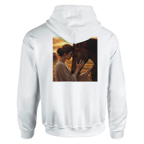 Stirn an Stirn – Hoodie mit Rückendruck