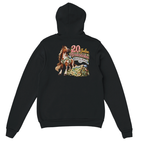 20 Jahre Pferdestärken – Hoodie mit Rückendruck
