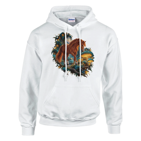 Fuchs im Leuchtpilzwald – Hoodie