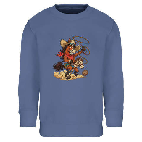 Cowboy auf dem Steckenpferd – Kinder-Pullover