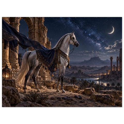 Araber in der Wüstenstadt – Forex-Bild 60×80 cm