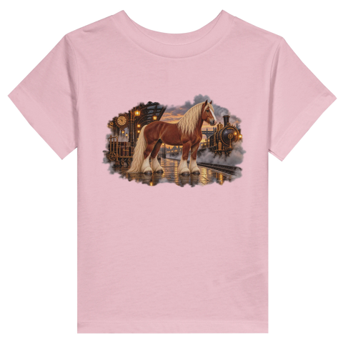 Kaltblut am Dampfbahnhof – Kleinkind-T-Shirt