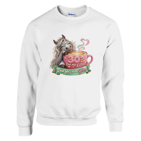 30? Erst mal Kaffee! – Pullover