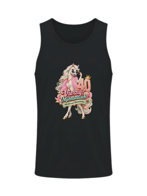 Vierzig? Mähntastisch! – Herren-Tank-Top