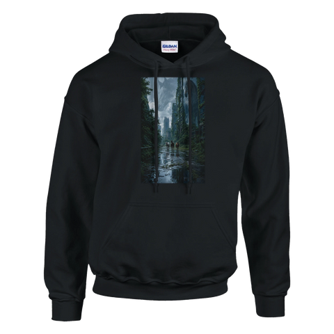Wilde Pferde in der grünen Stadt – Hoodie