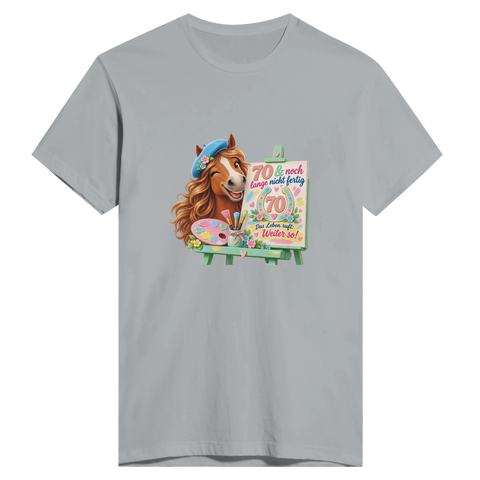 70 und noch lange nicht fertig – Herren-T-Shirt