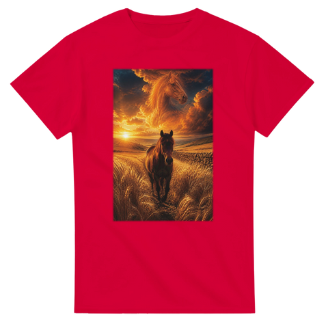 Weizenpfad im Abendfeuer – T-Shirt