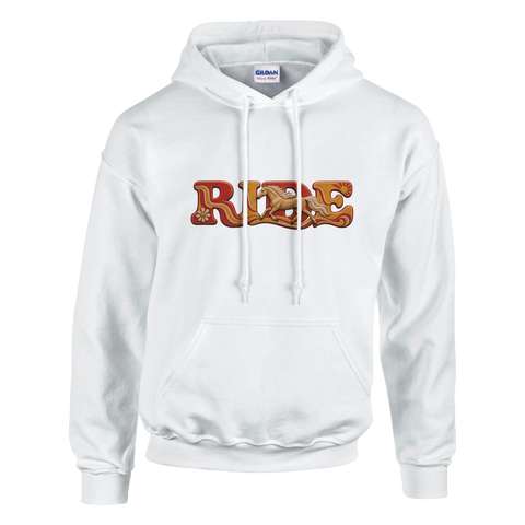Ride – Palomino im Retro-Rot – Hoodie