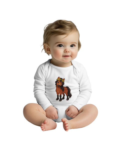 Sonnenblumen-Nala – Baby-Strampler langarm