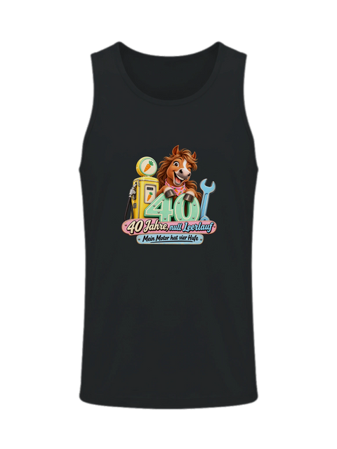40 Jahre, null Leerlauf – Herren-Tank-Top
