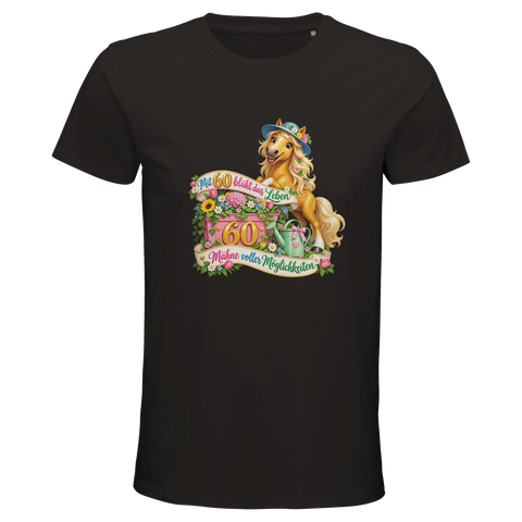 Mit 60 blüht das Leben – Bio-T-Shirt Herren
