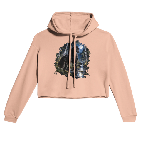 Friese im Mondbirkenwald – Cropped Hoodie