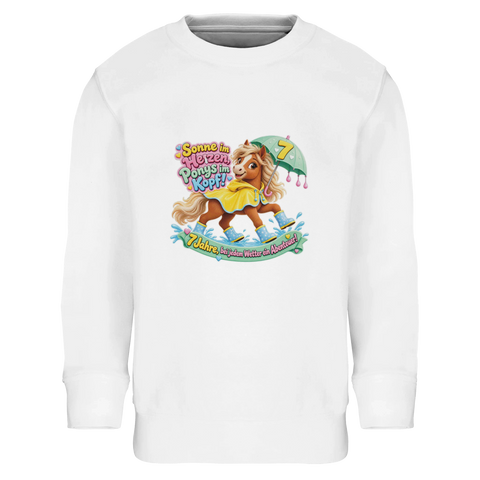 Sonne im Herzen, Ponys im Kopf! (7 Jahre) – Kinder-Pullover