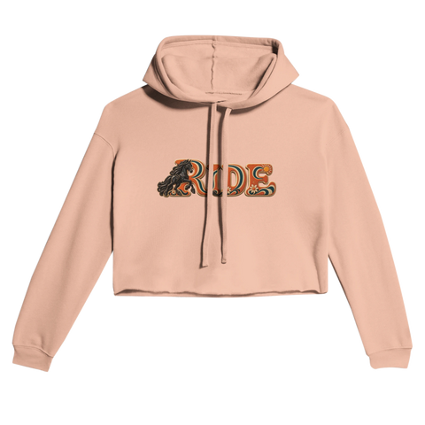 Ride – Friese im Retro-Orange – Cropped Hoodie