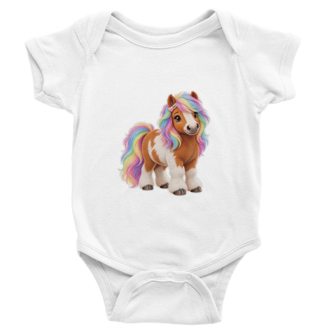 Regenbogenwirbel – Baby-Strampler