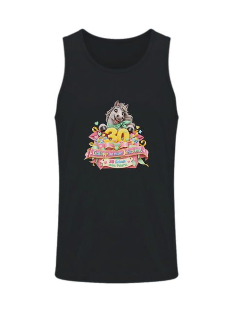 Galopp ins neue Jahrzehnt! – Herren-Tank-Top