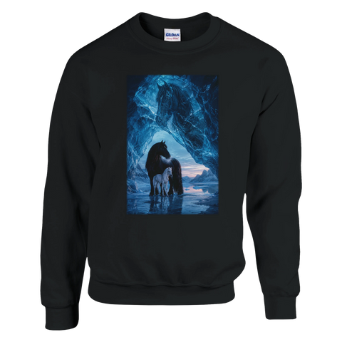 Eishöhle mit schwarzer Stute – Pullover