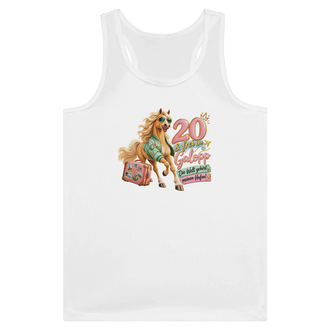 20 und frei im Galopp! – Tank-Top
