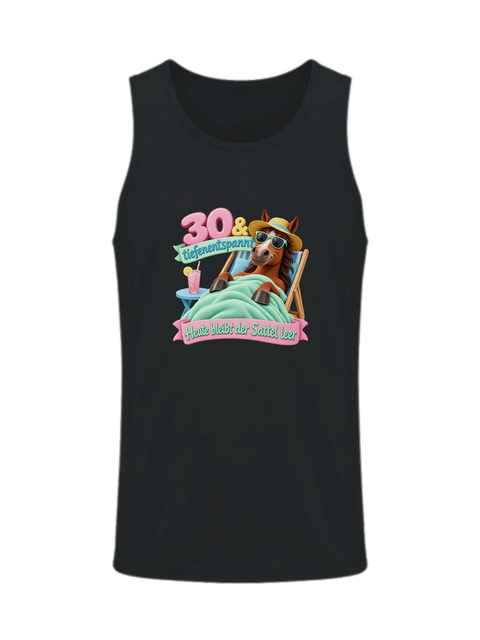 30 und tiefenentspannt – Herren-Tank-Top