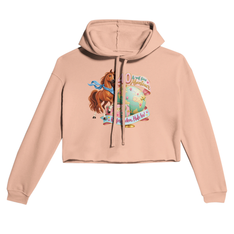 40 und reif fürs Abenteuer – Cropped Hoodie