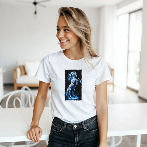 Aufbäumen im Blitzstil – Damen-T-Shirt