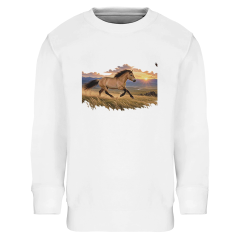 Falbe in der Steppe – Kinder-Pullover