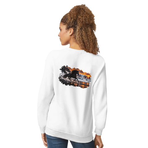 Rappe am Vulkanstrand – Pullover mit Rückendruck