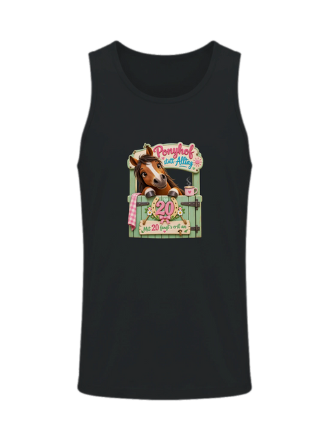 Ponyhof statt Alltag! – Herren-Tank-Top