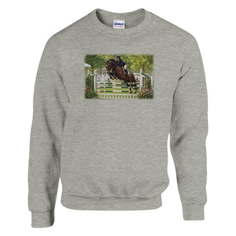 Sprung über die Blumenrick – Pullover