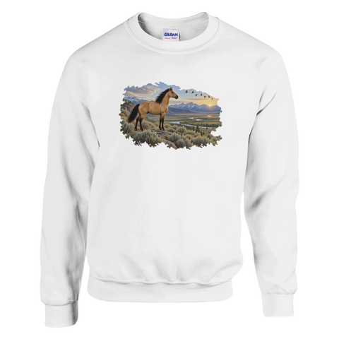 Buckskin über dem Salbeital – Pullover