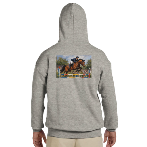 Fahnen im Wind – Hoodie mit Rückendruck