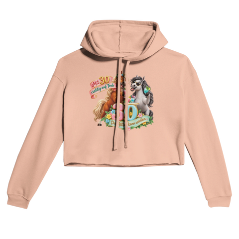 Mit 30 richtig auf Trab – Cropped Hoodie