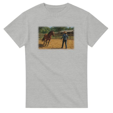 Bodenarbeit auf dem Reitplatz – T-Shirt