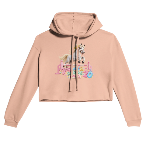 Jung, wild und sattelfest! – Cropped Hoodie