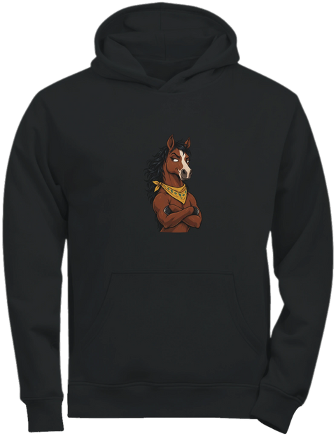 Harter Cowboy mit verschränkten Armen – Kinder-Hoodie Tee Jays