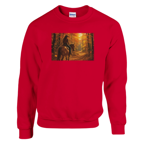 Herbstritt im Waldlicht – Pullover