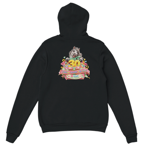 Galopp ins neue Jahrzehnt! – Hoodie mit Rückendruck