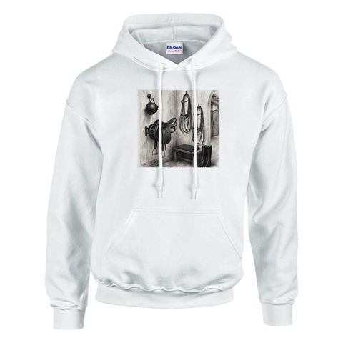 Sattelkammer als Aquarell – Hoodie