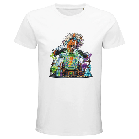 Verrückter Forscher im Möhrenlabor – Bio-T-Shirt Herren