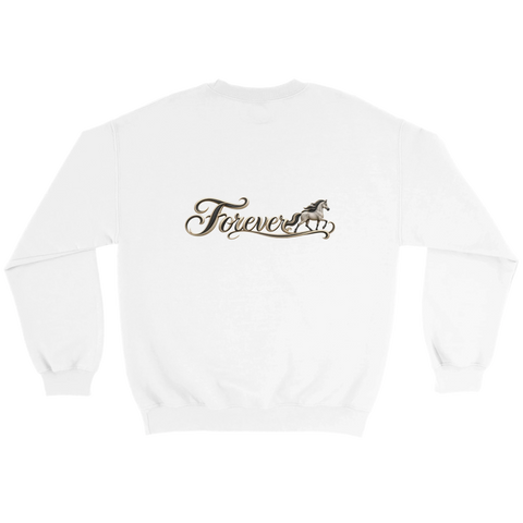 Forever – Schimmel im Trab – Pullover mit Rückendruck