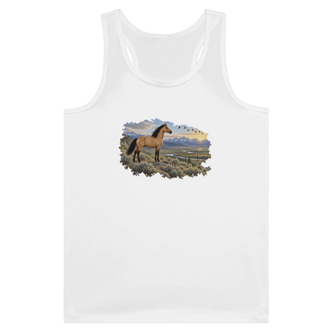 Buckskin über dem Salbeital – Tank-Top